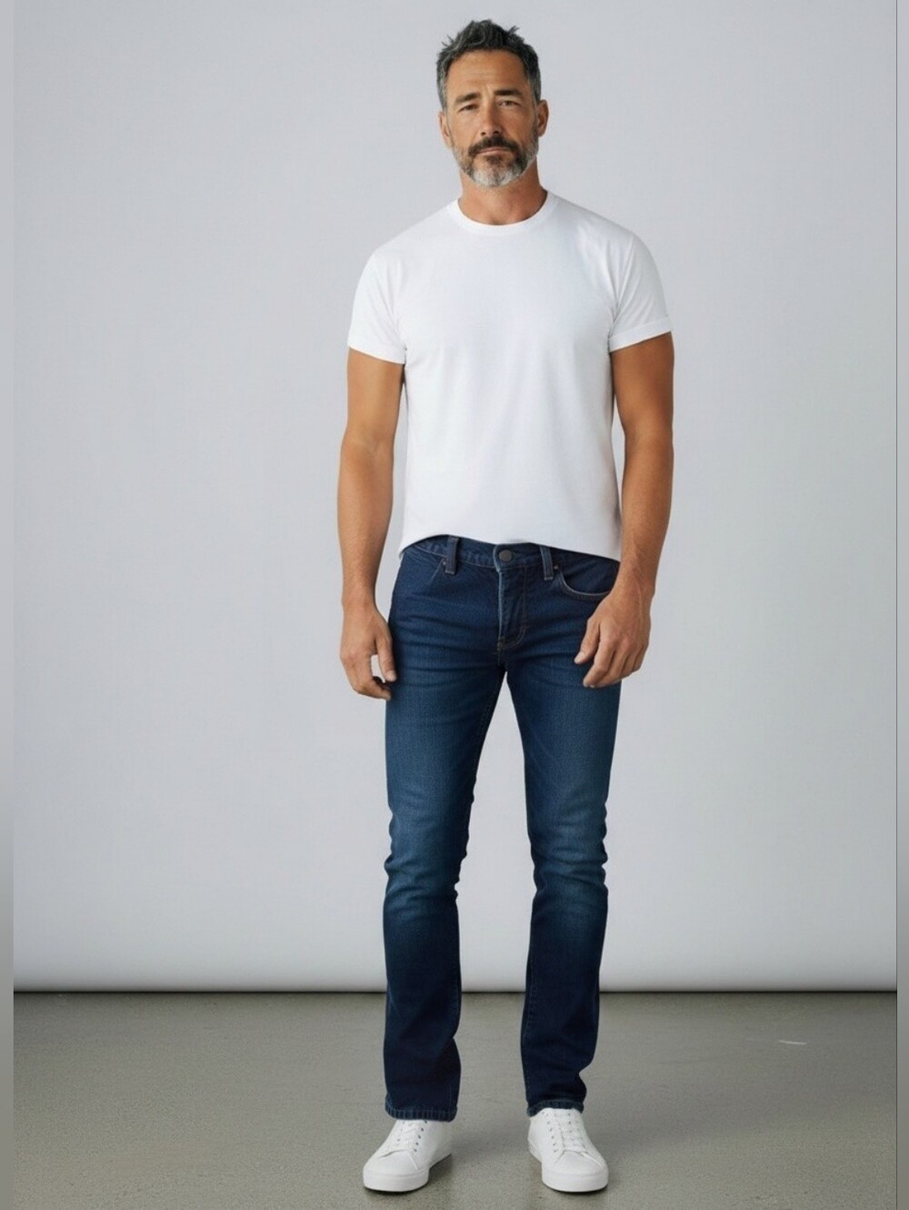 Armani Exchange Slim Straight Jeans in Dark Blue